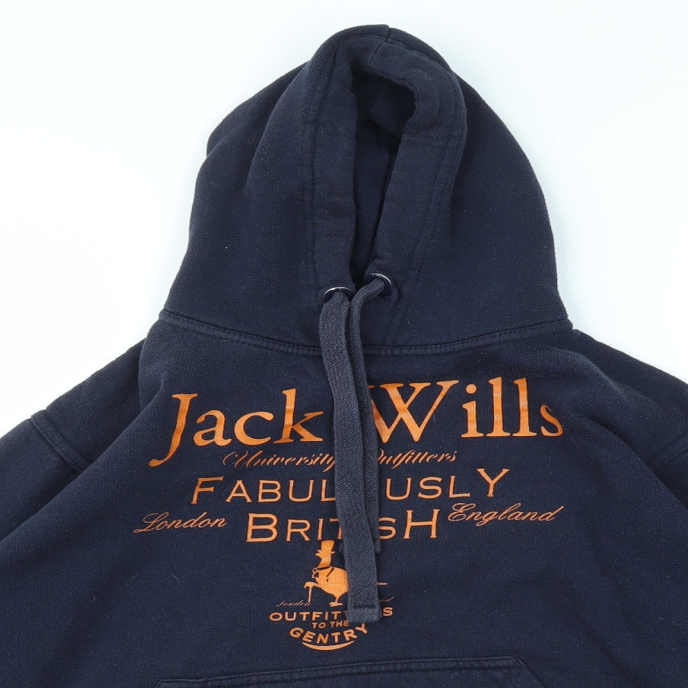 Jack Wills Mens Blue   Pullover Hoodie Size S