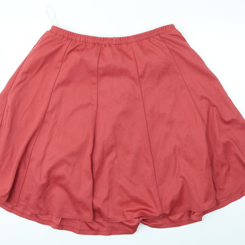 RIDDELLA Womens Pink   Flare Skirt Size 24  - stretch waistband