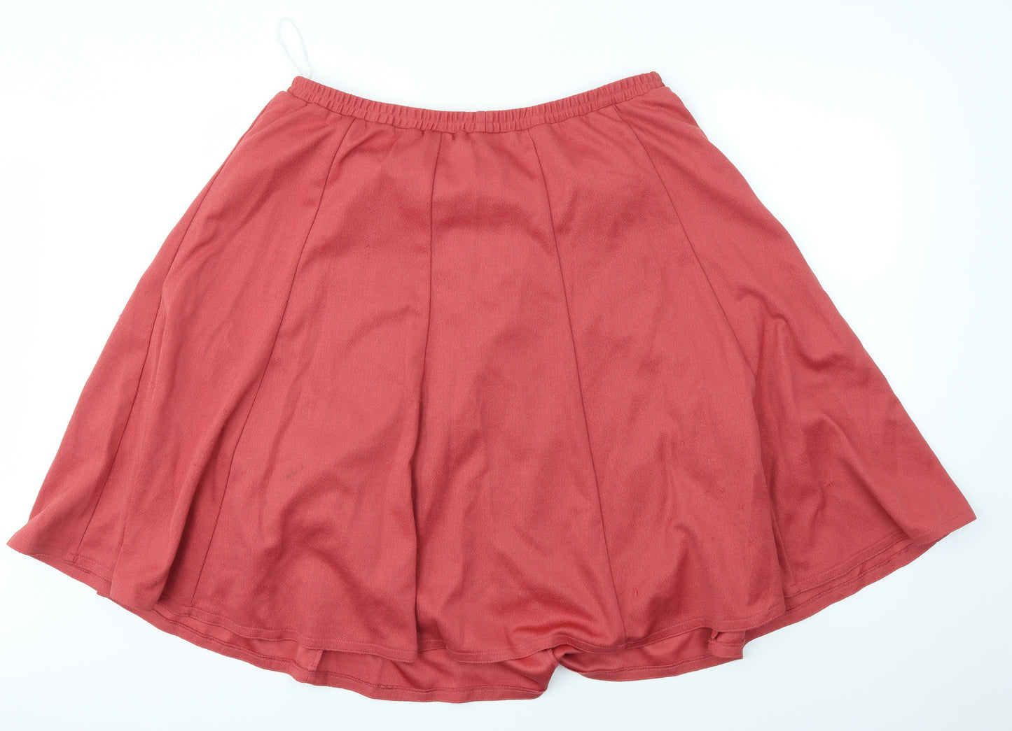 RIDDELLA Womens Pink   Flare Skirt Size 24  - stretch waistband