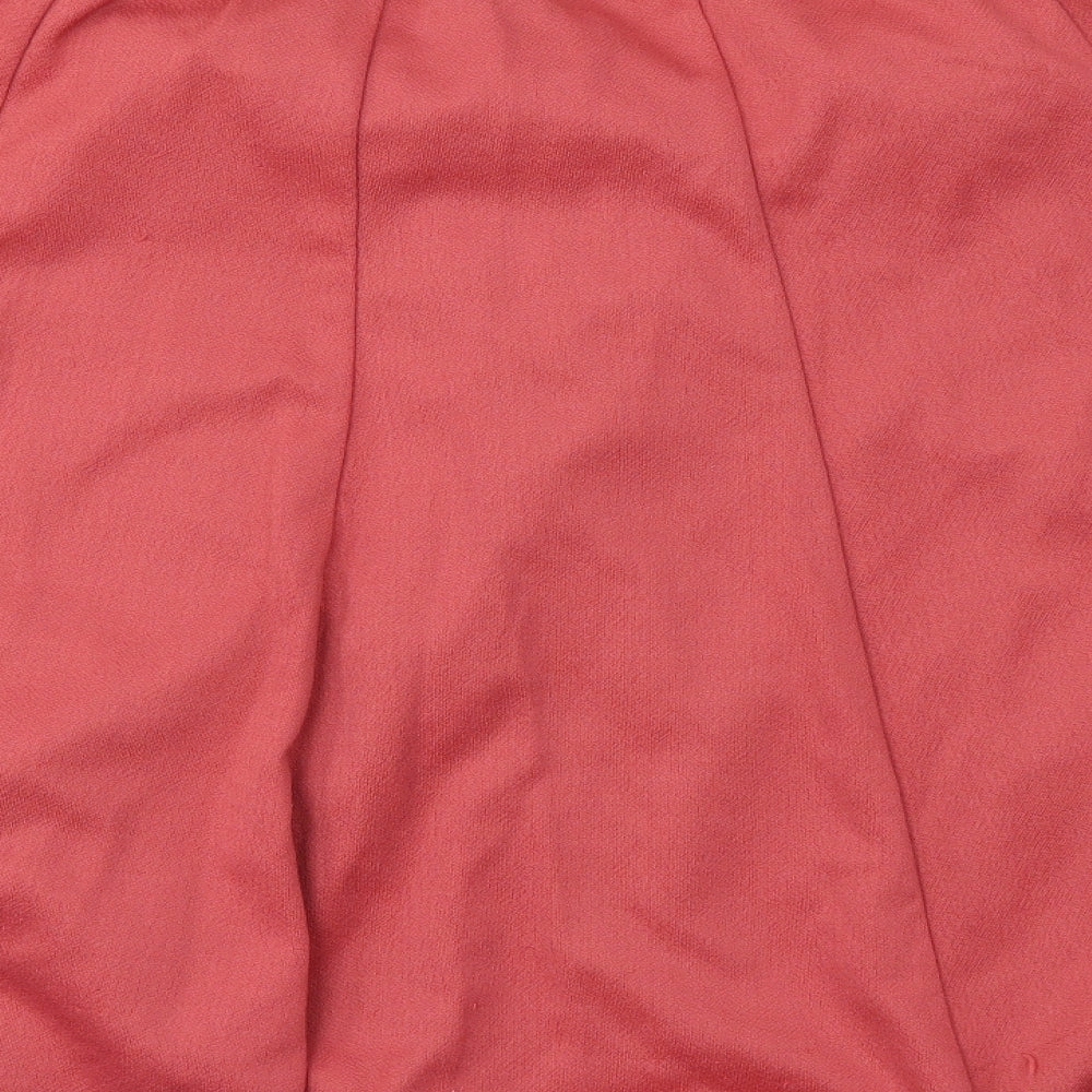 RIDDELLA Womens Pink   Flare Skirt Size 24  - stretch waistband