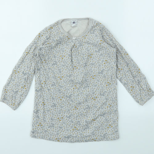 PRETT BATEAU Girls Ivory Floral  Fit & Flare  Size 6 Years