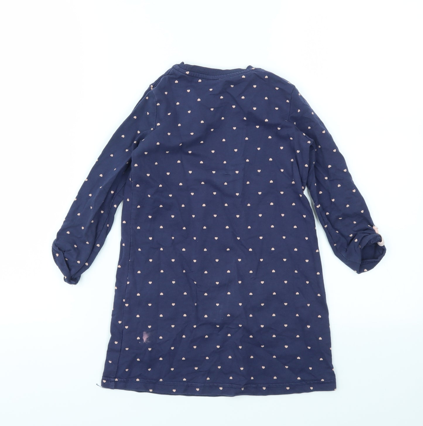 George Girls Blue Geometric  Fit & Flare  Size 4-5 Years