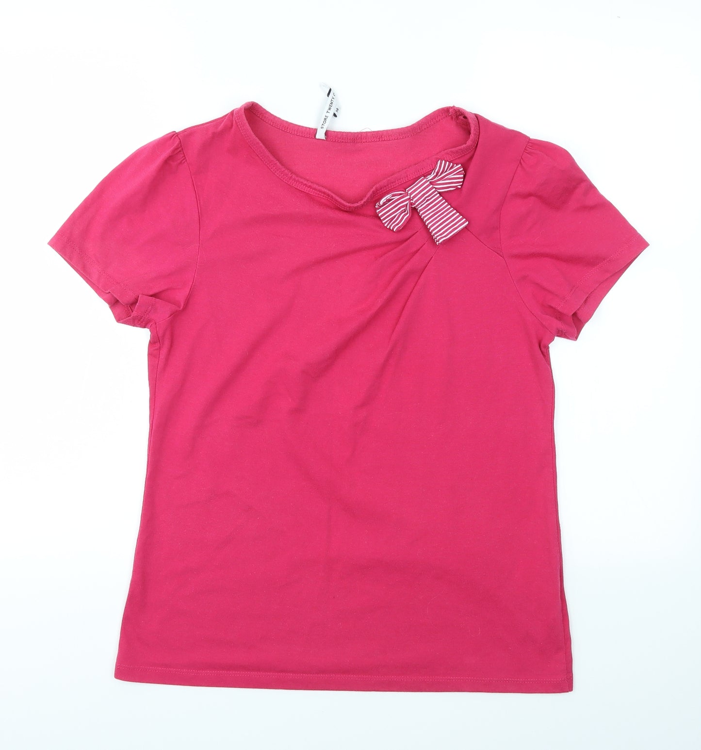 STORE TWEMTY ONE  Womens Pink   Basic T-Shirt Size 14