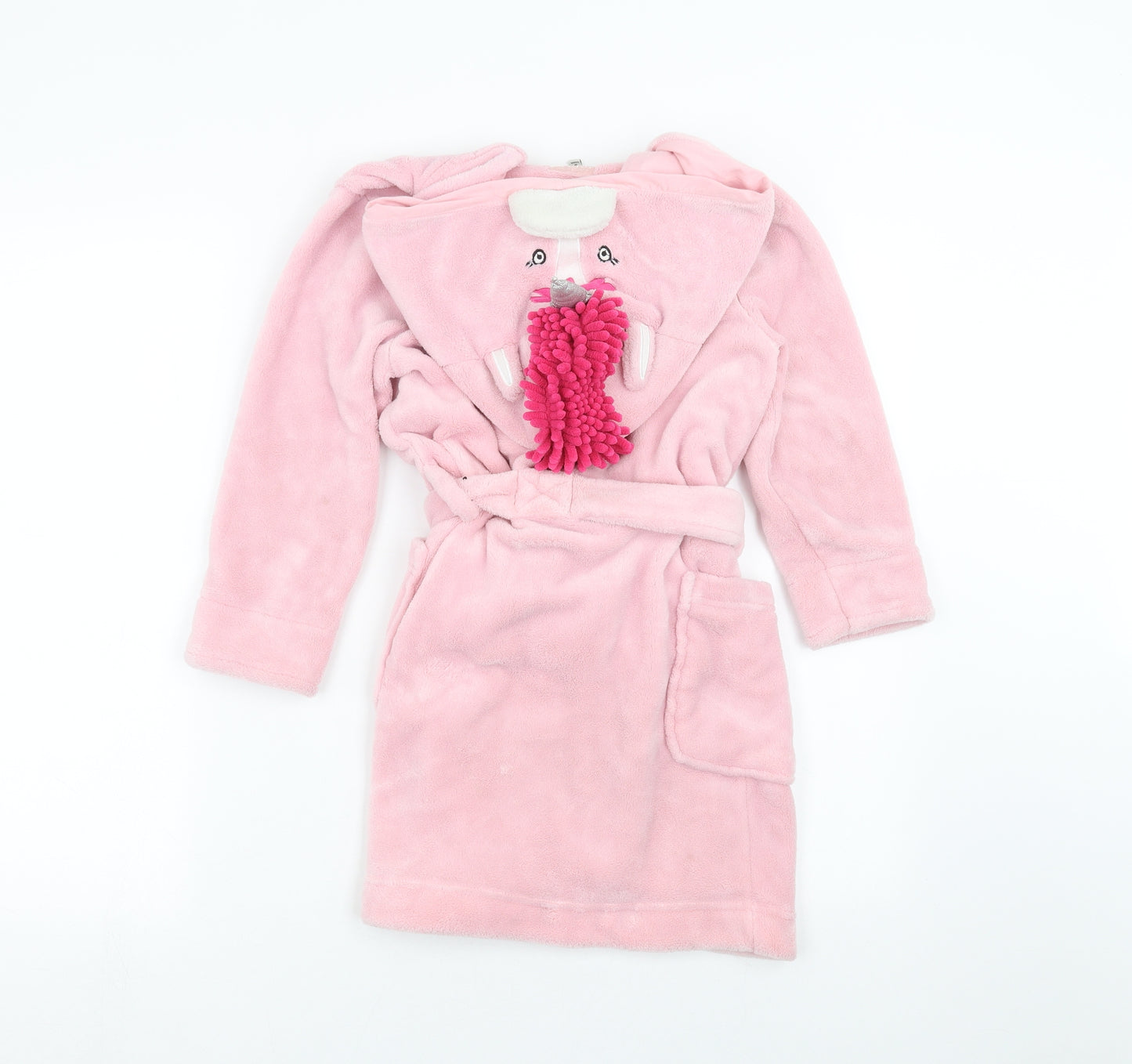 Joules Girls Pink Solid  Top Robe Size 7-8 Years  - unicorn