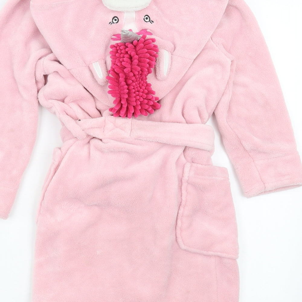 Joules Girls Pink Solid  Top Robe Size 7-8 Years  - unicorn