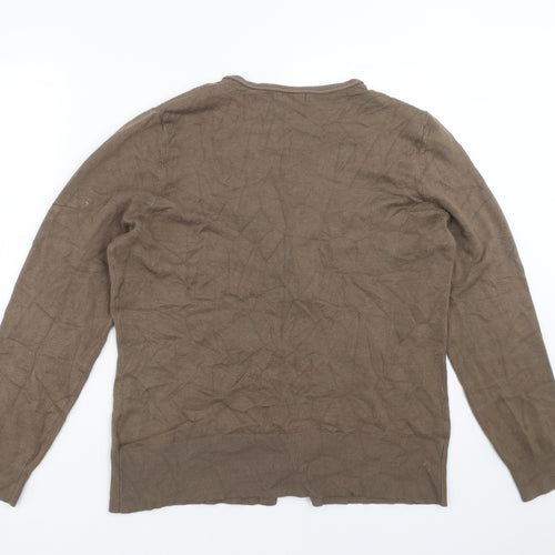 Papaya Womens Brown  Knit Cardigan Jumper Size 20