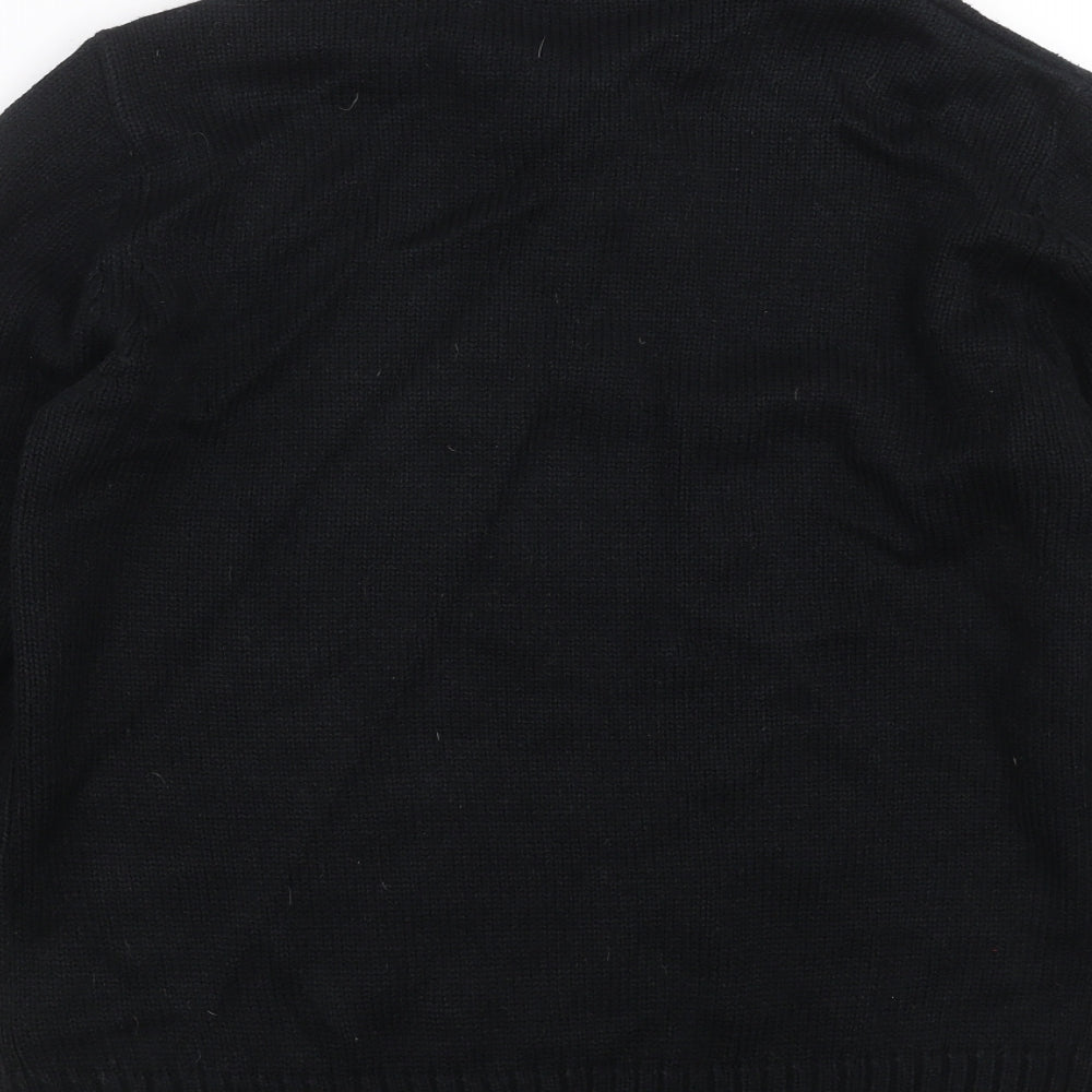 George Mens Black  Knit Pullover Jumper Size S