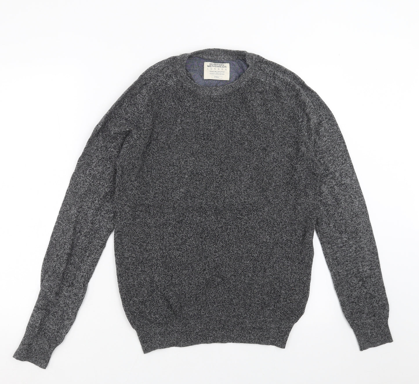 Burton Mens Grey  Knit Pullover Jumper Size S