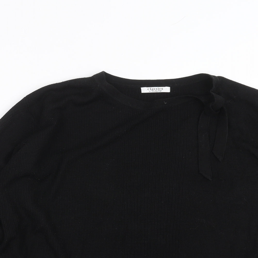 BERKETEX Womens Black  Knit Pullover Jumper Size 10