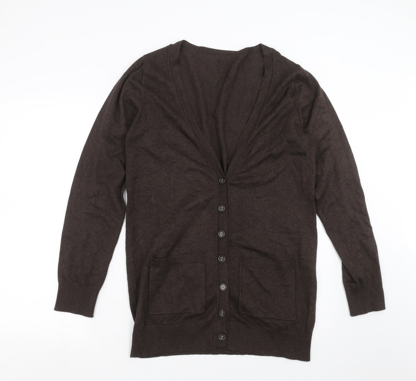 F&F Womens Brown  Knit Cardigan Jumper Size 14