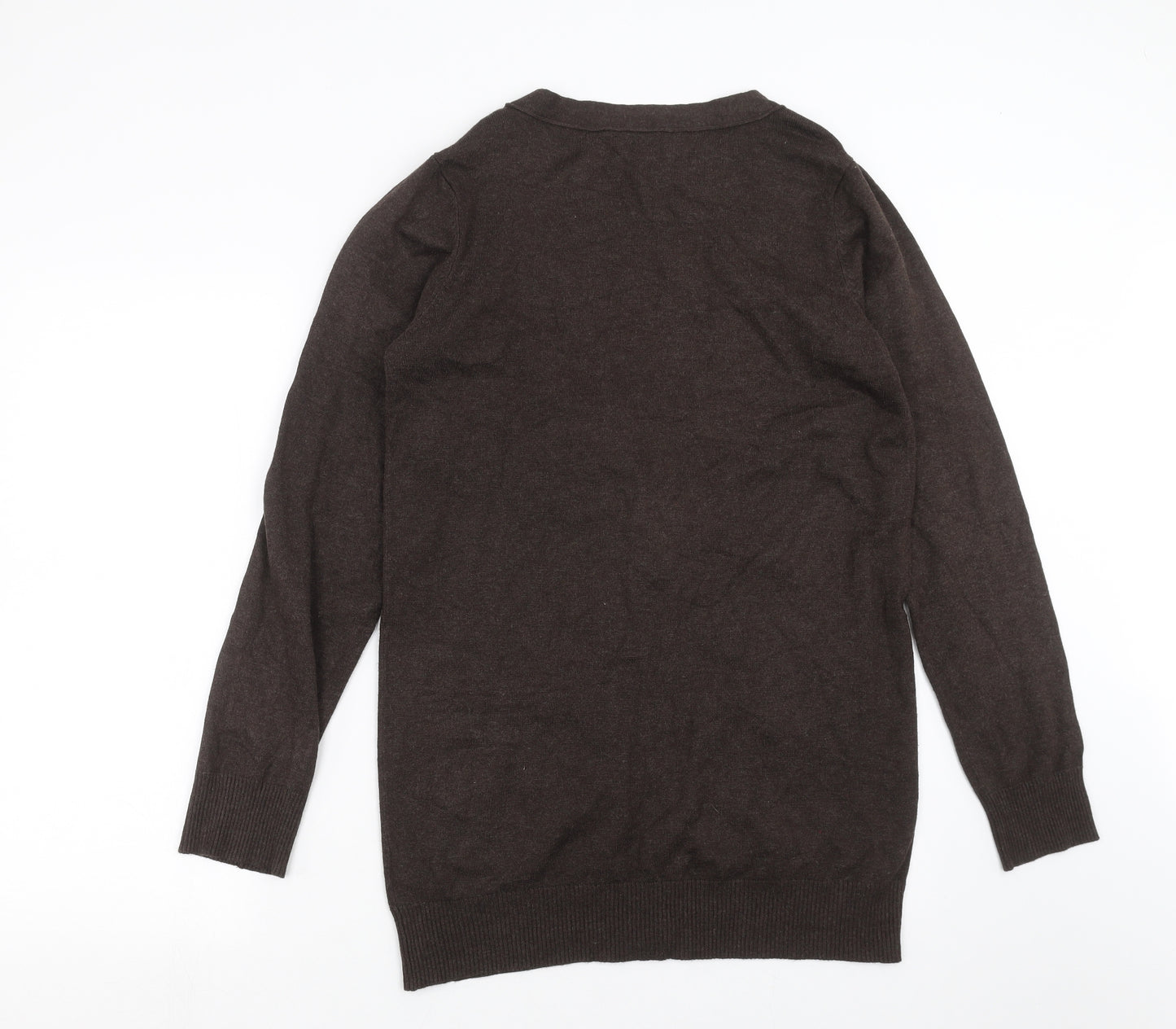 F&F Womens Brown  Knit Cardigan Jumper Size 14