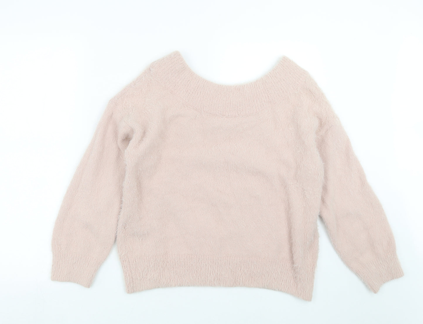 New Look Womens Pink  Knit Pullover Jumper Size S