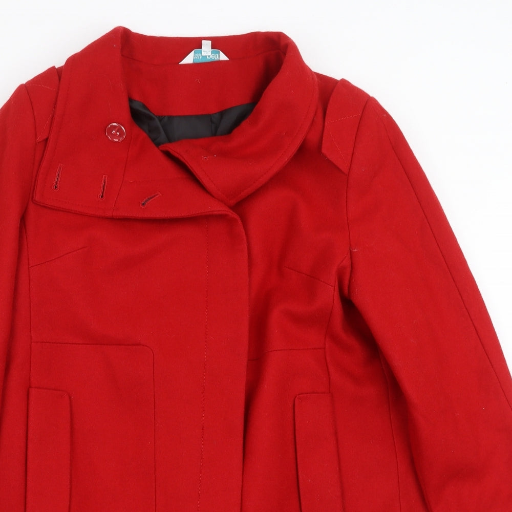 Marks and Spencer Womens Red   Pea Coat Coat Size 12