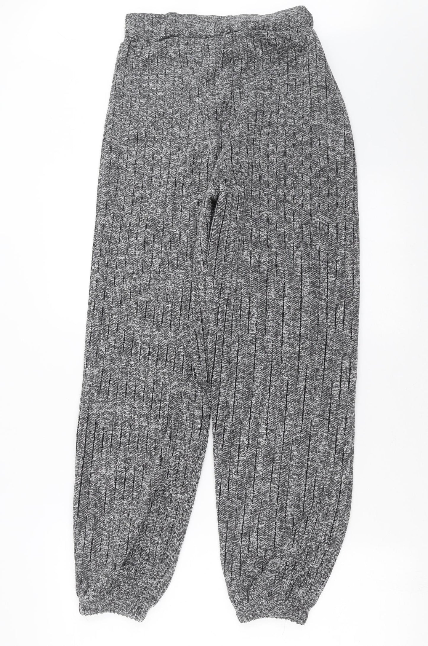 I SAW IT FIRST Womens Grey Striped  Jogger Trousers Size 10 L29 in