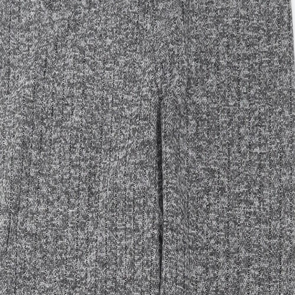 I SAW IT FIRST Womens Grey Striped  Jogger Trousers Size 10 L29 in