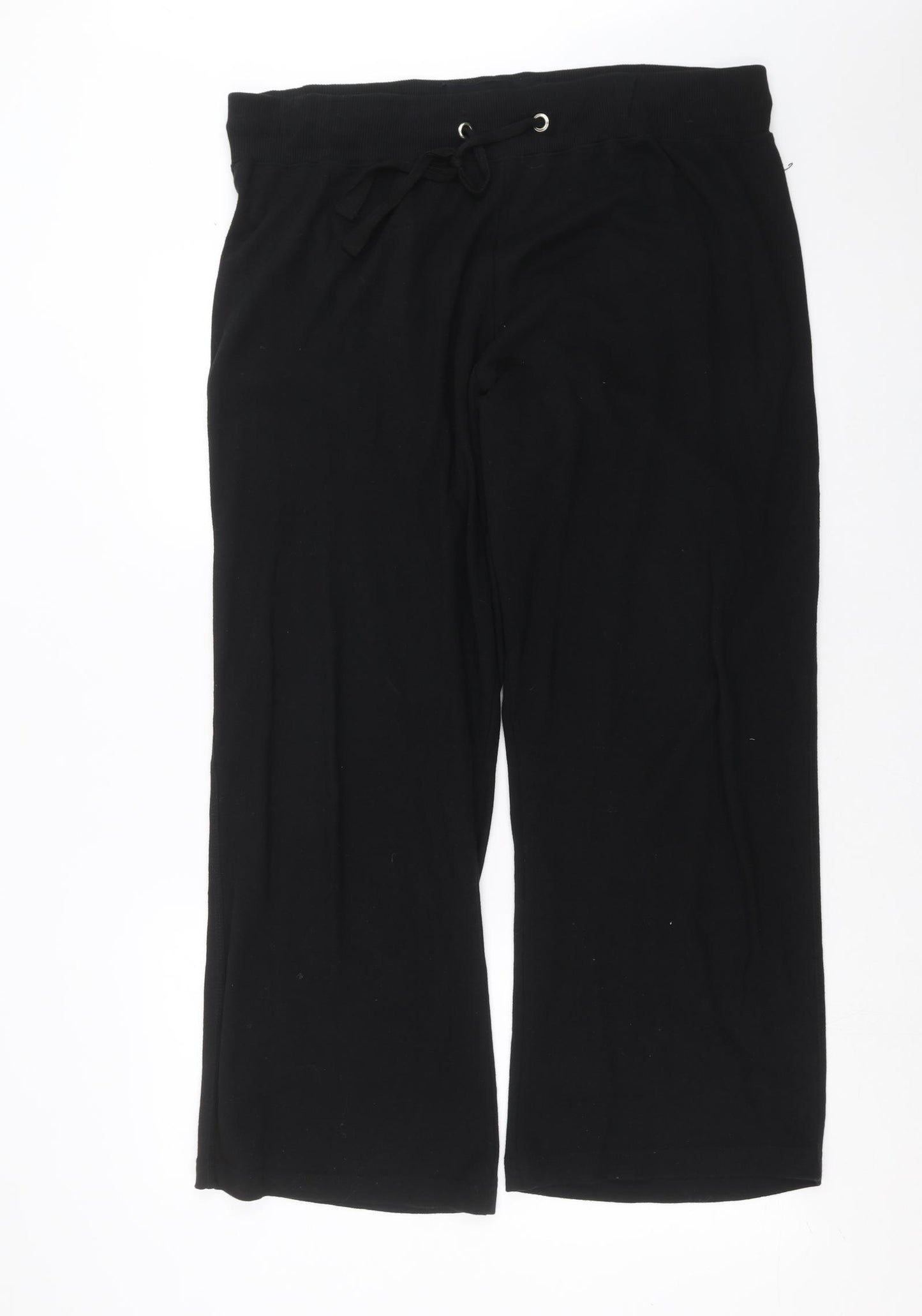 Evans Womens Black   Jogger Trousers Size 20 L29 in