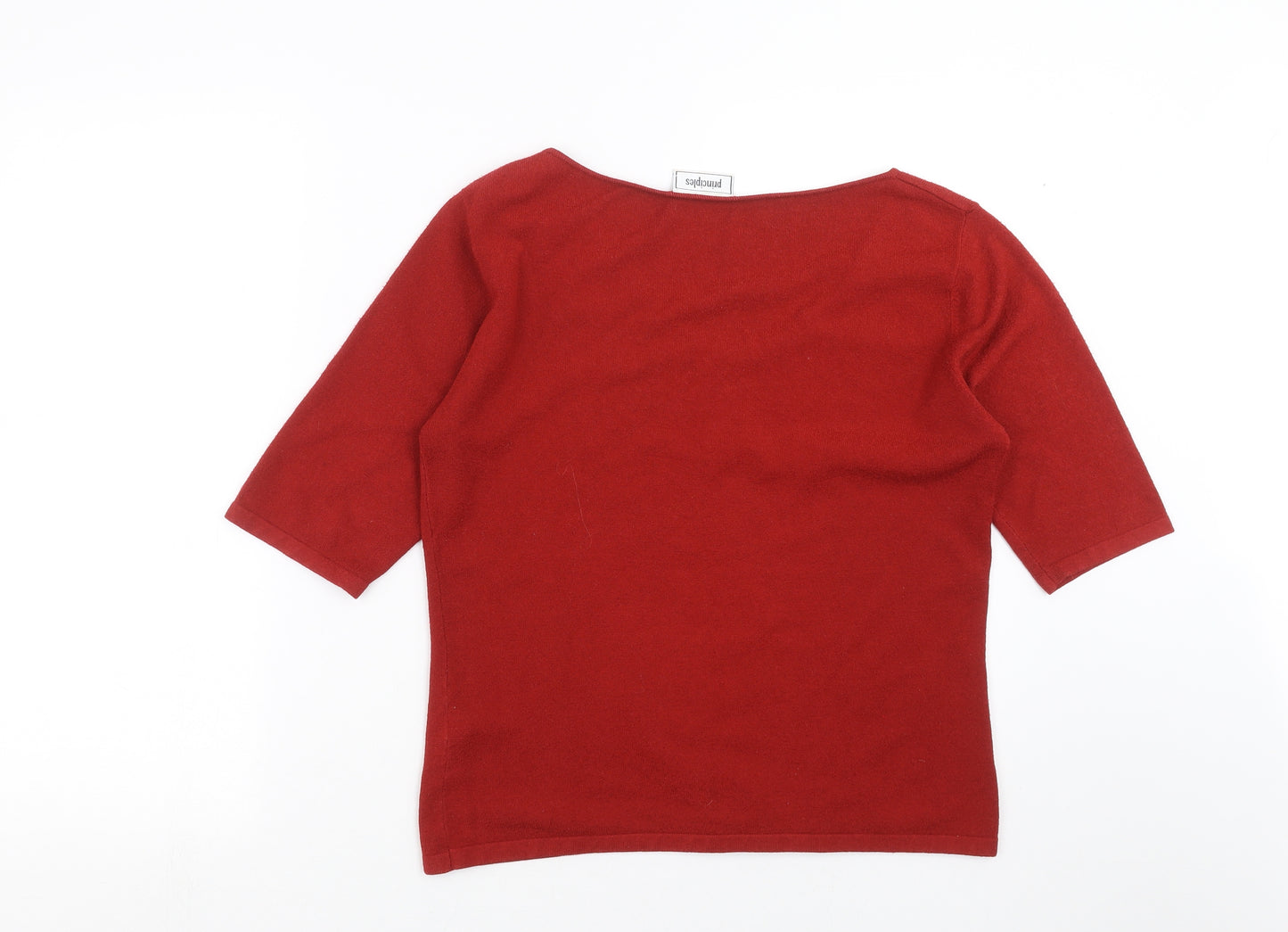 Principles Womens Red  Knit Pullover Jumper Size 16