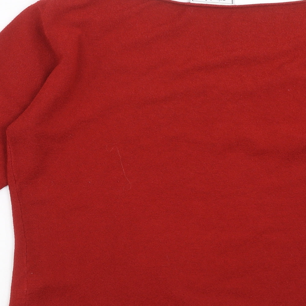 Principles Womens Red  Knit Pullover Jumper Size 16