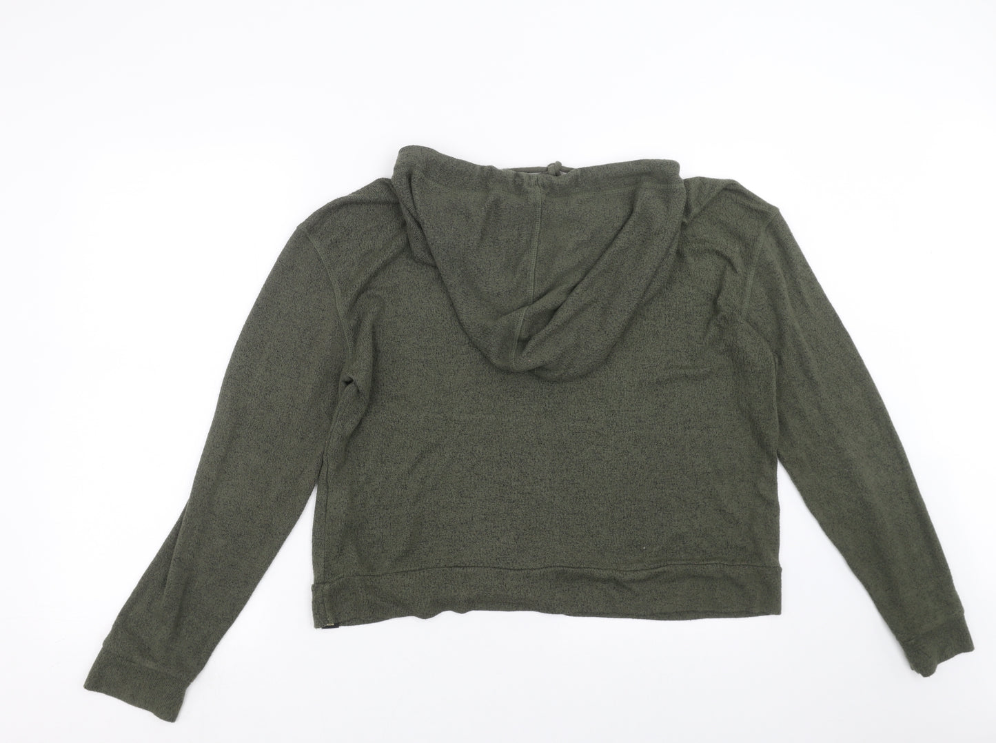 Superdry Womens Green  Knit Pullover Hoodie Size 16