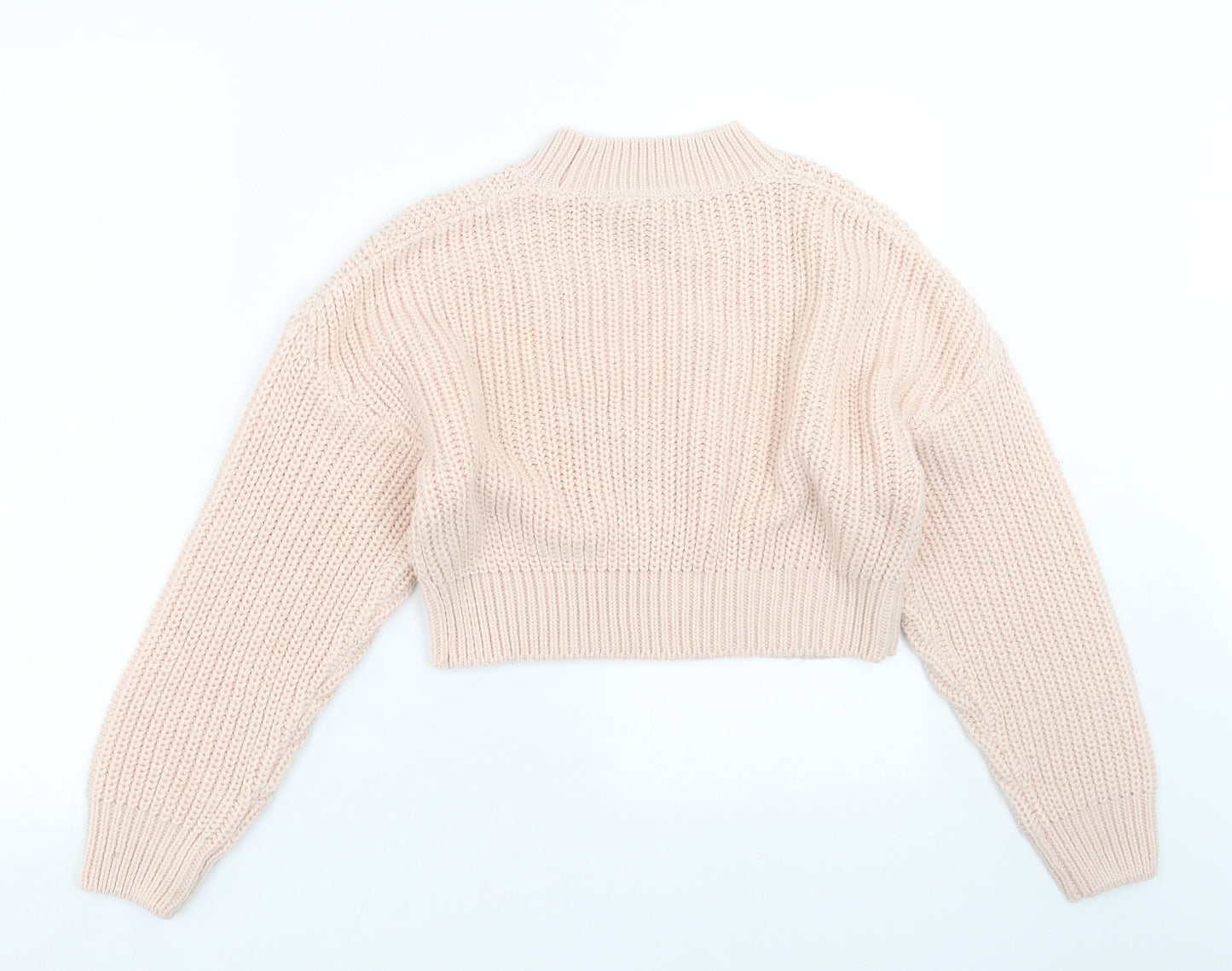 New Look Girls Pink  Knit Pullover Jumper Size 12-13 Years