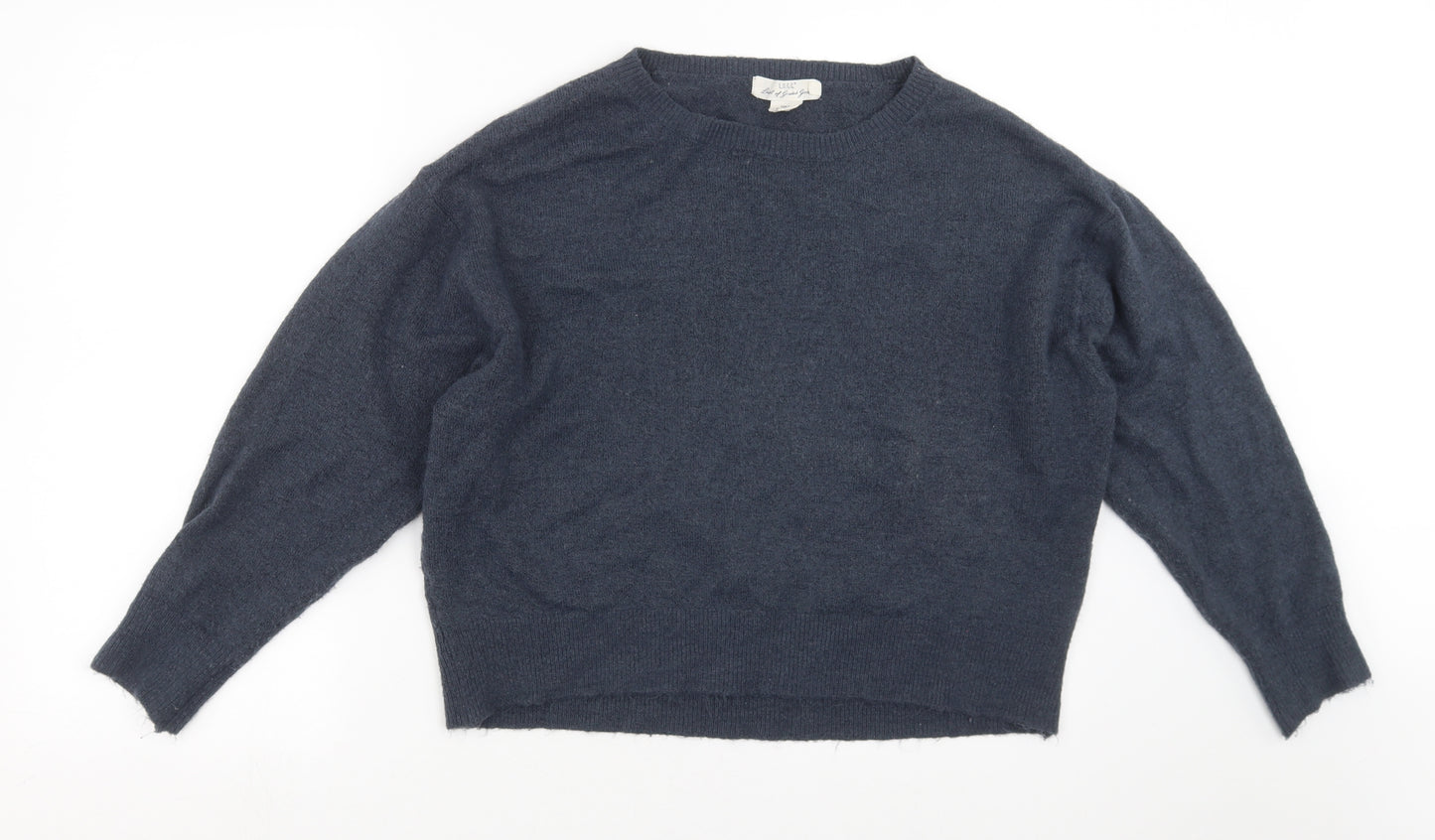 H&M Womens Blue  Knit Pullover Jumper Size S