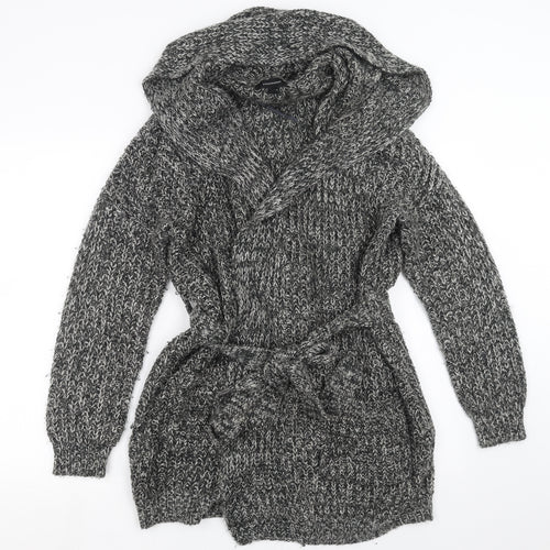 Primark Womens Grey  Knit Cardigan Jumper Size M