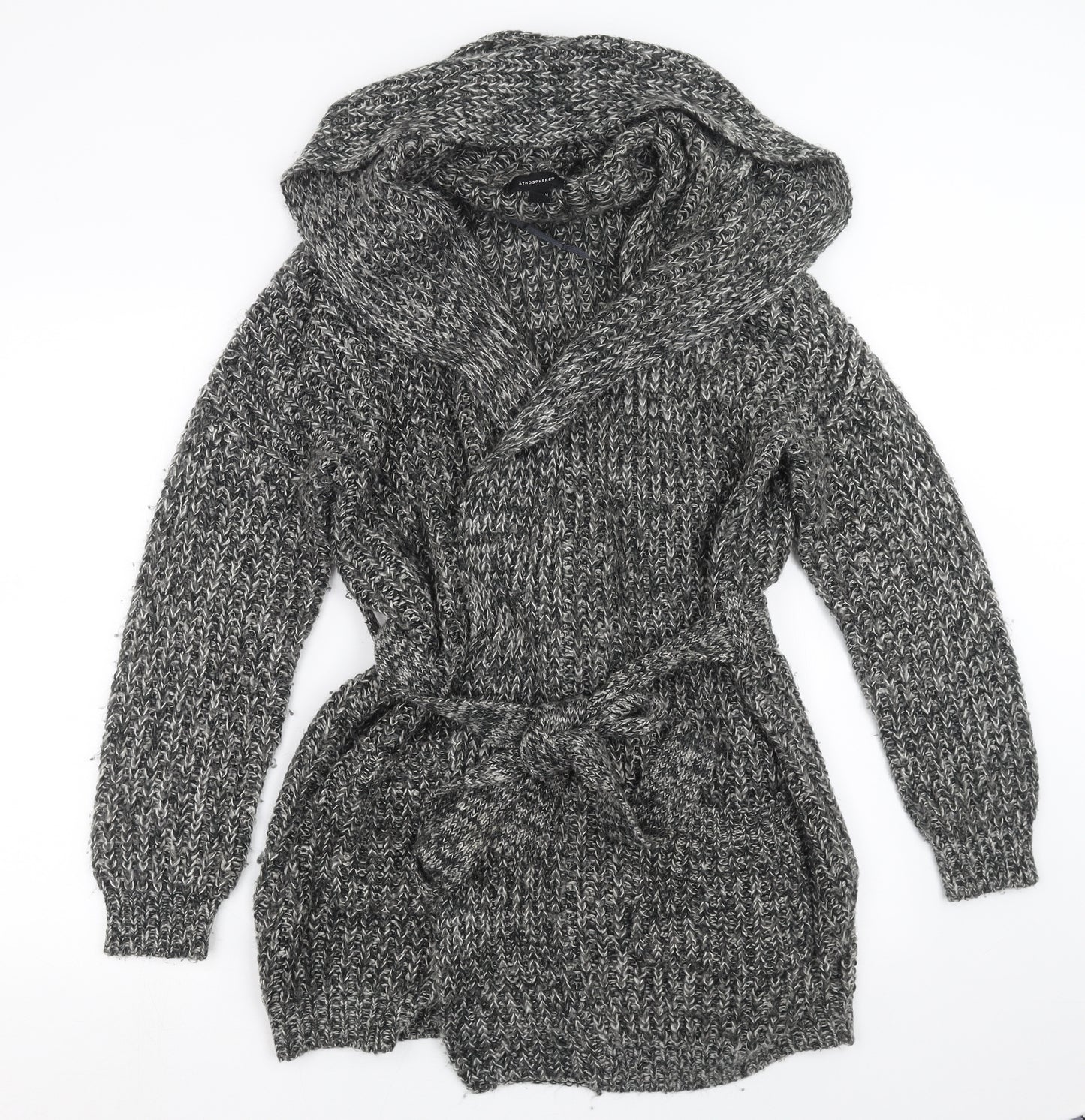 Primark Womens Grey  Knit Cardigan Jumper Size M