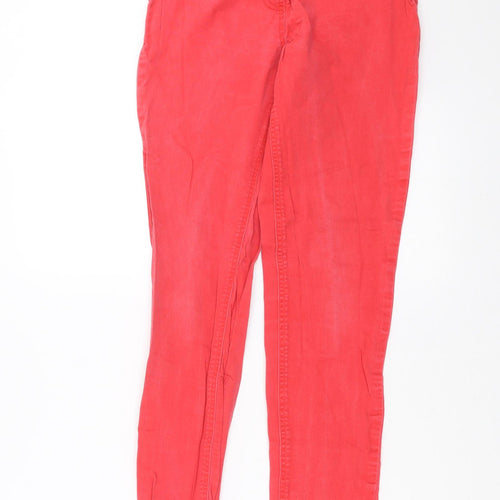 TU Womens Red  Denim Jegging Jeans Size 10 L29 in