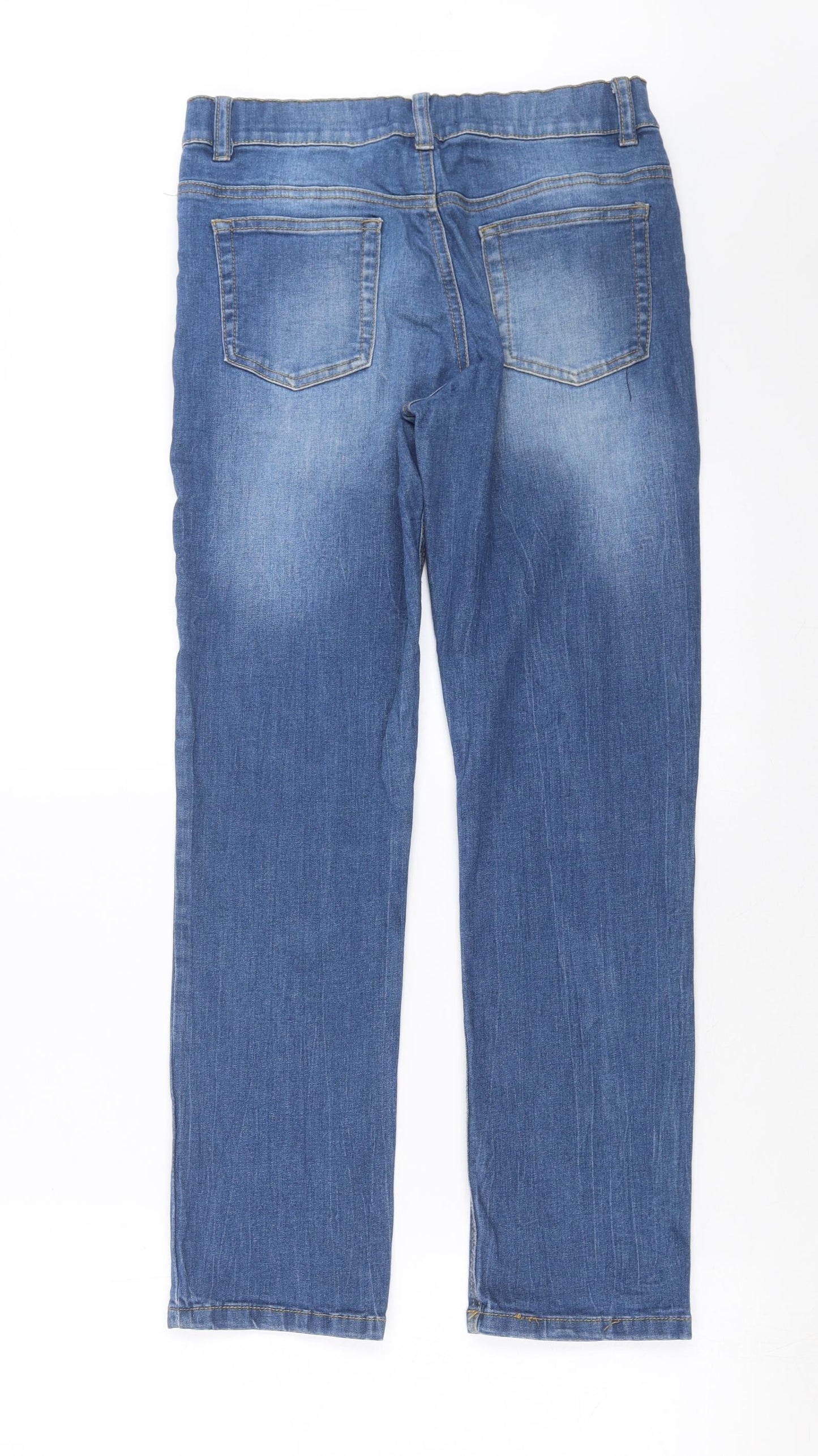 Marks and Spencer Boys Blue  Denim Straight Jeans Size 11-12 Years
