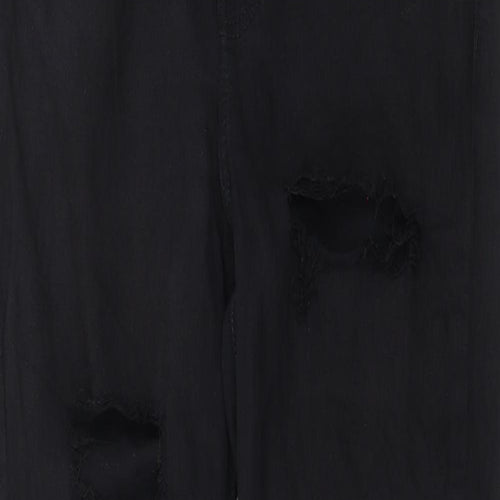 Topshop Womens Black  Denim Skinny Jeans Size 30 in L27 in