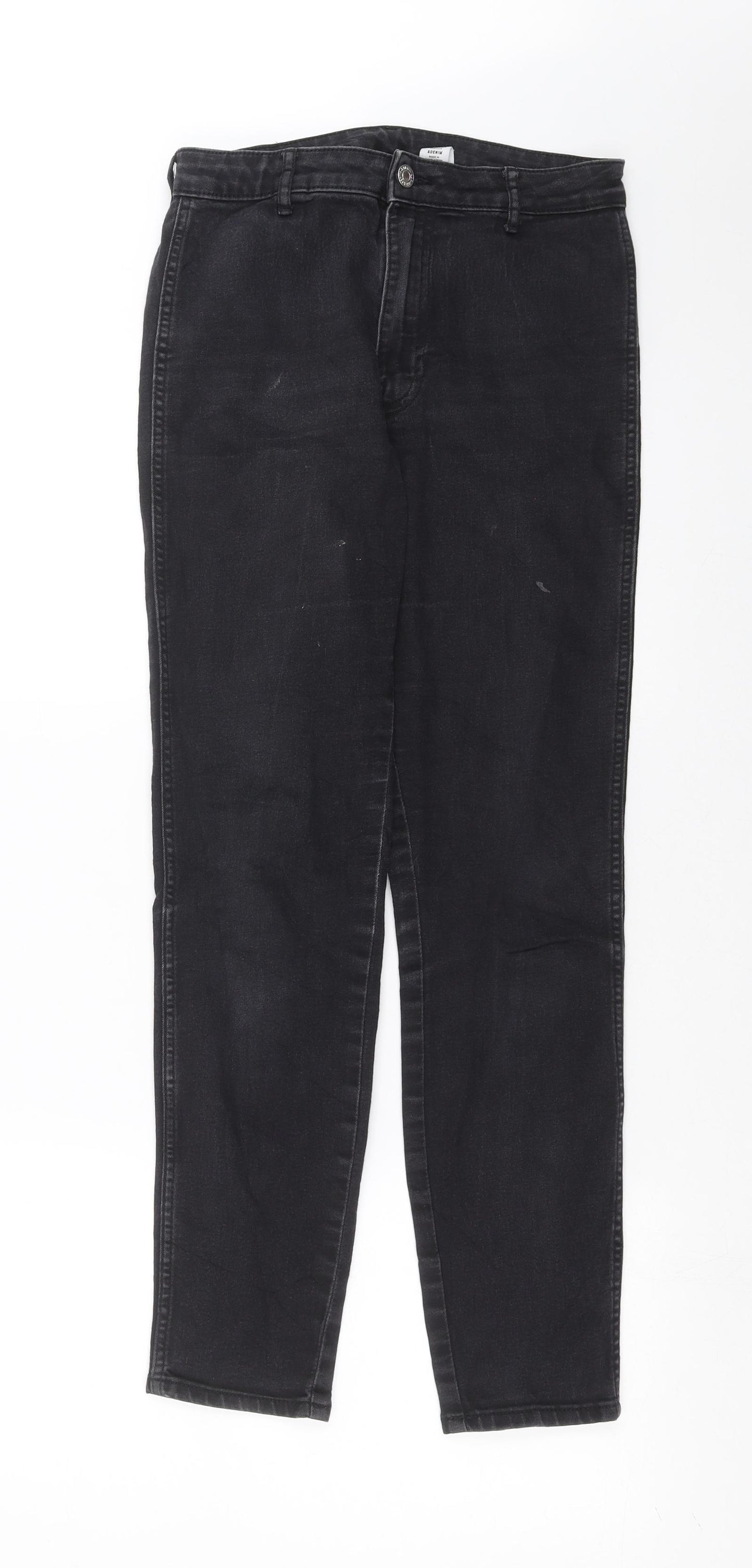 H&M Womens Grey  Denim Skinny Jeans Size 6 L29 in
