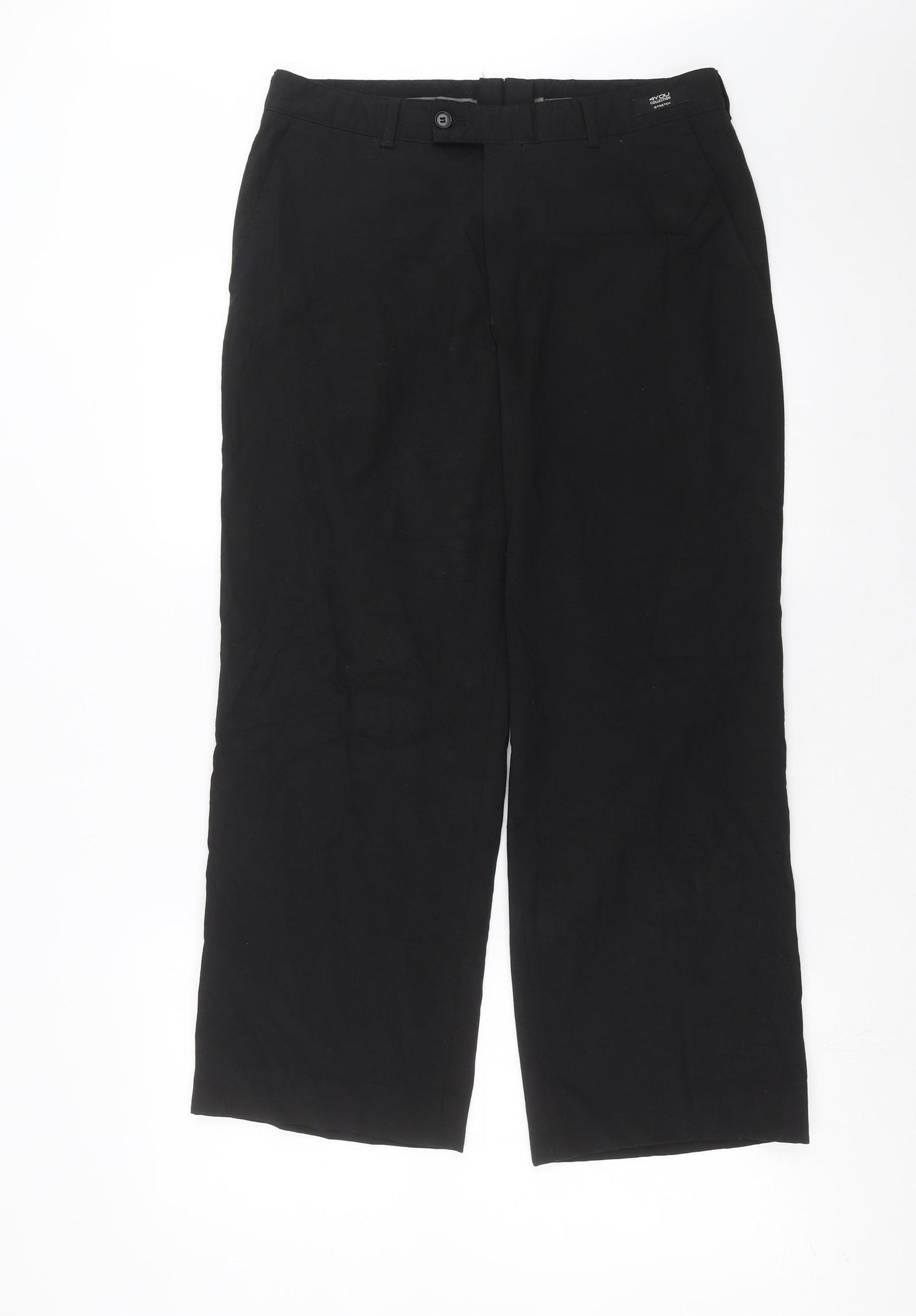 Preworn Mens Black   Trousers  Size 32 in L27 in
