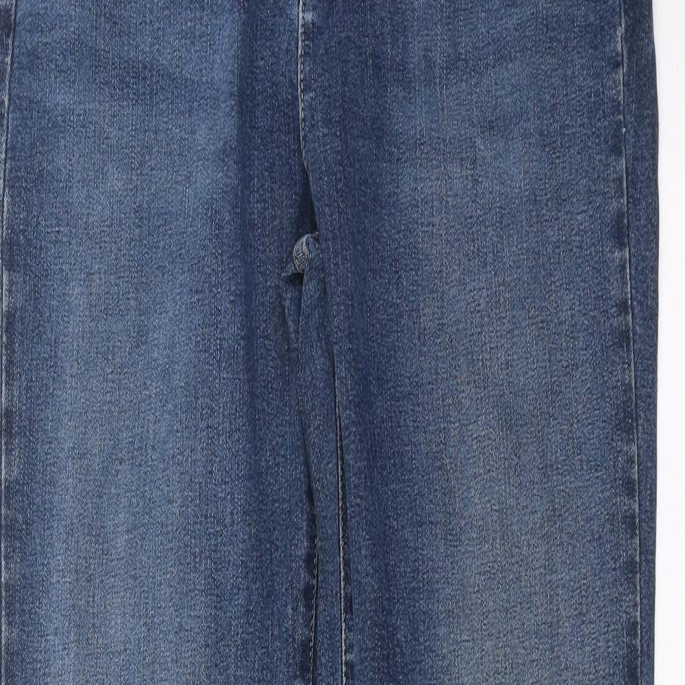 Marks and Spencer Womens Blue  Denim Straight Jeans Size 12 L30 in