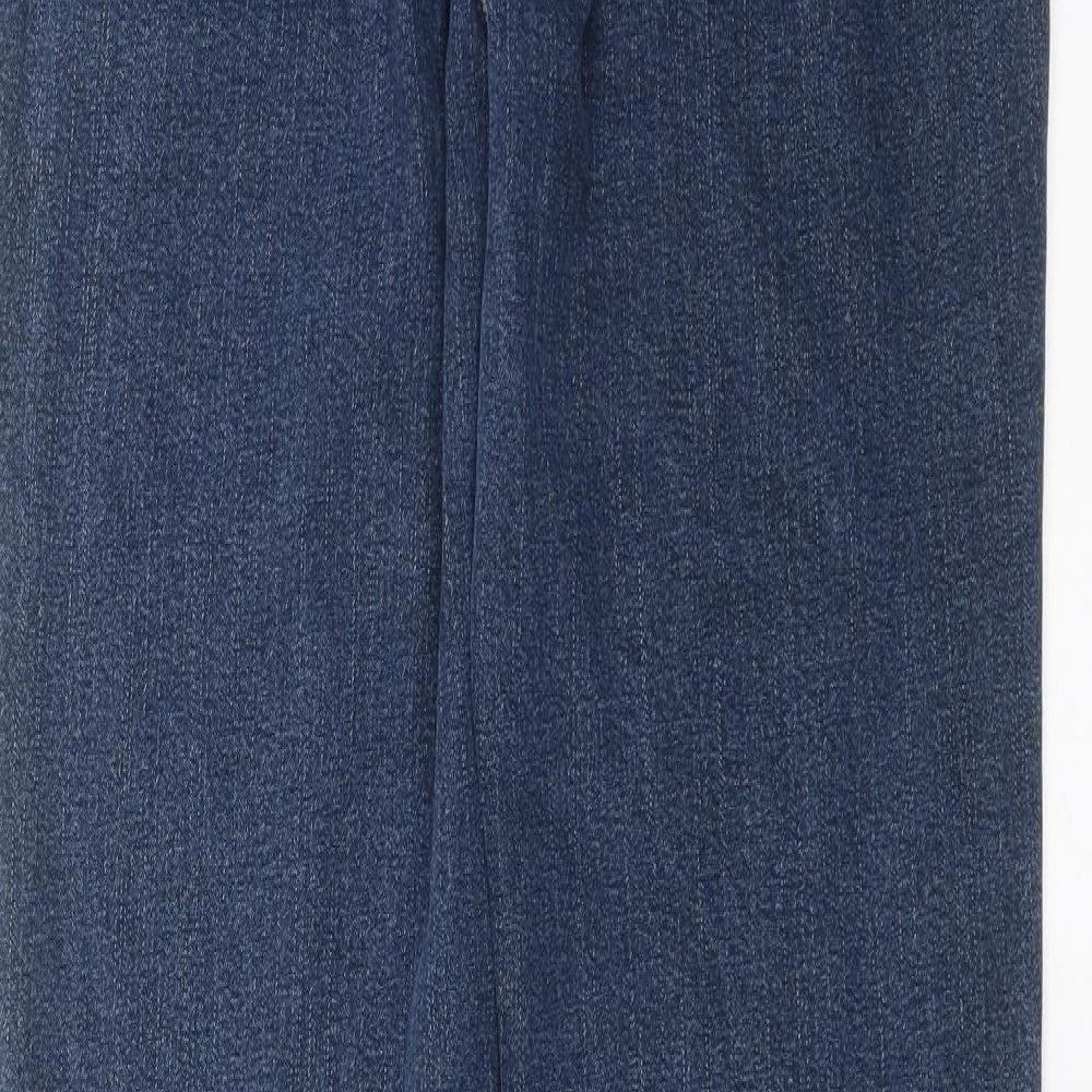 Marks and Spencer Womens Blue  Denim Straight Jeans Size 12 L30 in