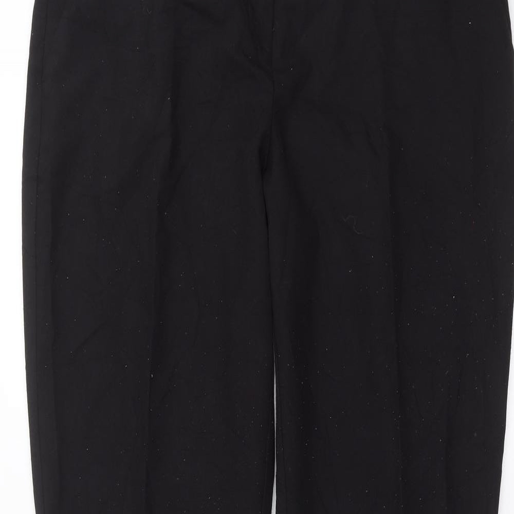 Nutmeg Womens Black   Trousers  Size 14 L30 in