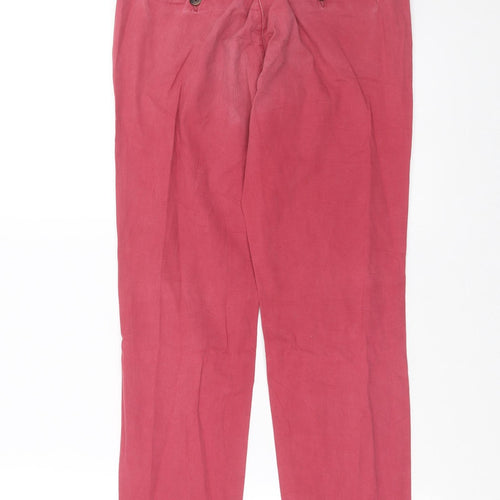 H&M Womens Pink   Chino Trousers Size 8 L27 in