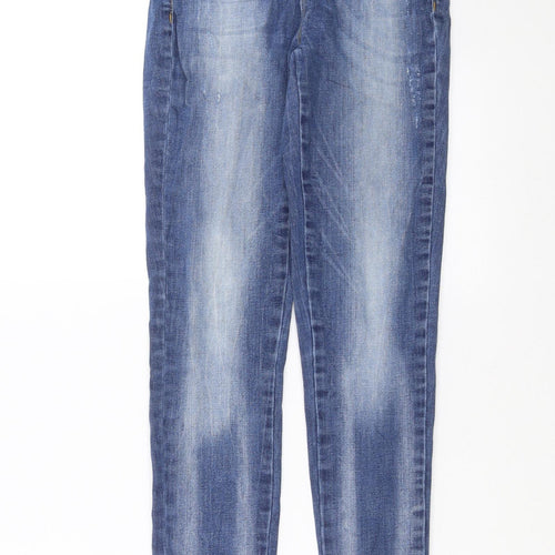 Topshop Womens Blue  Denim Skinny Jeans Size 26 in L30 in