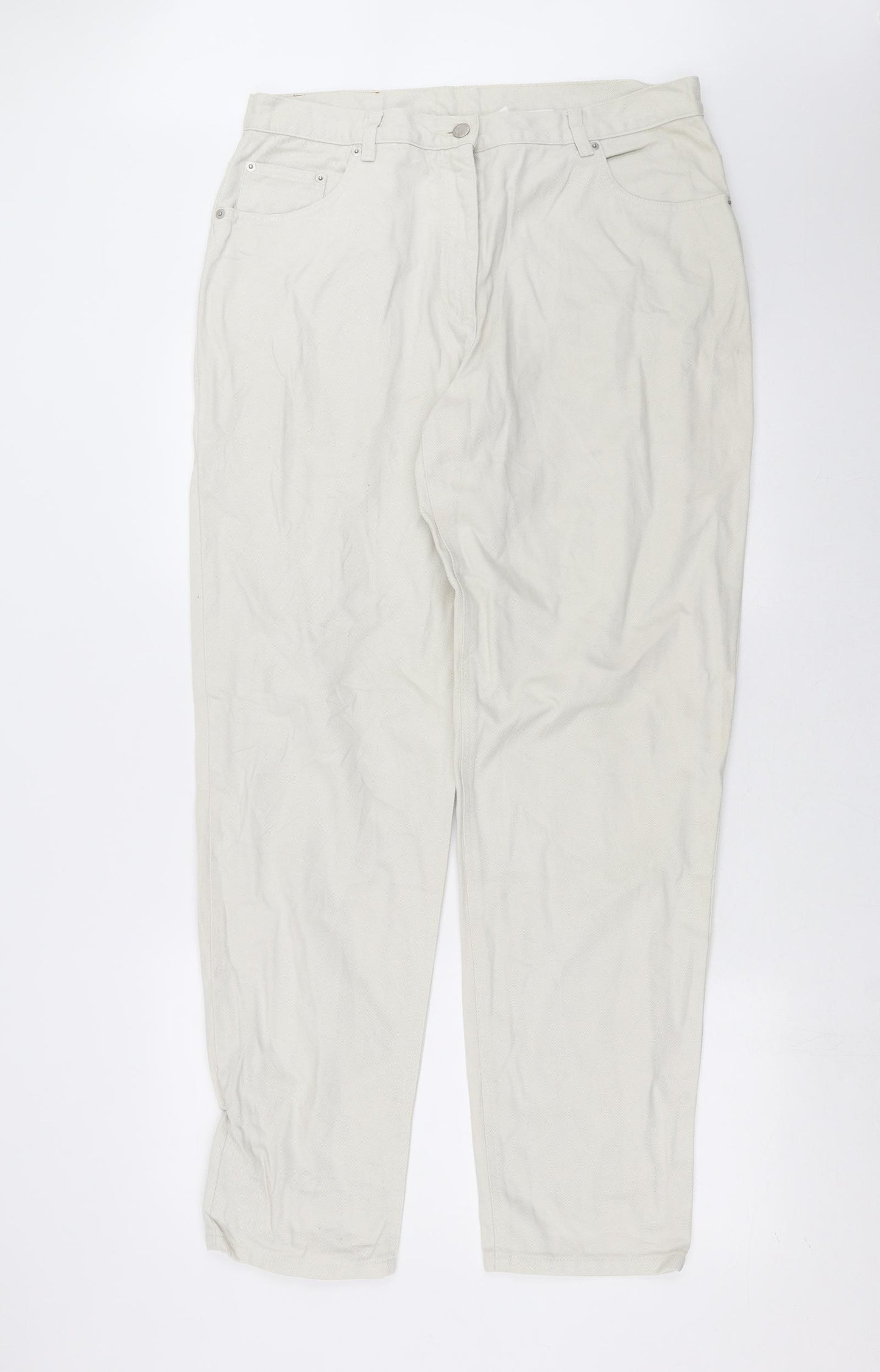 John Boner Womens Beige  Denim Straight Jeans Size 20 L32 in