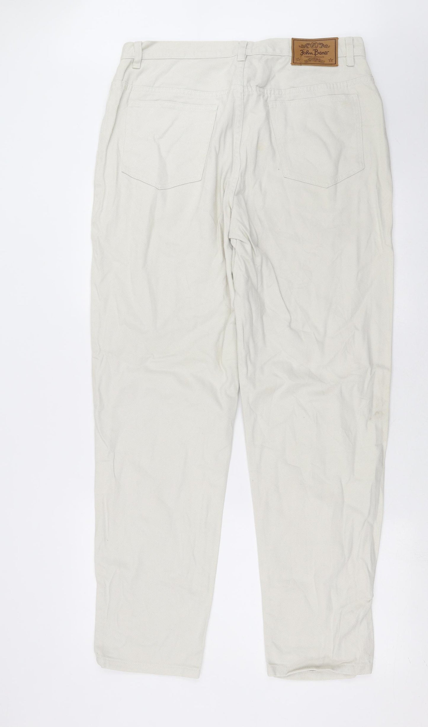 John Boner Womens Beige  Denim Straight Jeans Size 20 L32 in