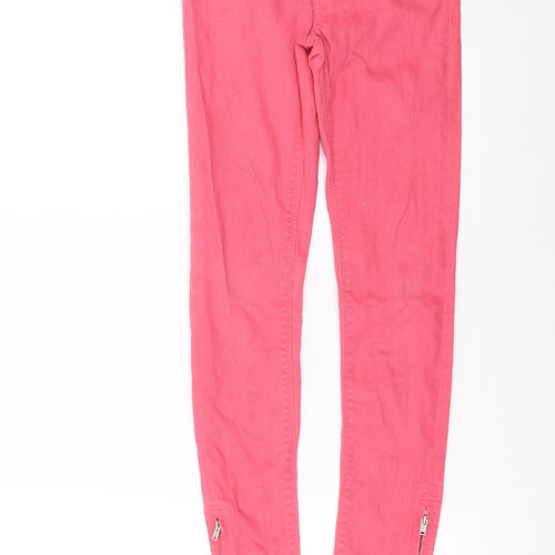 Vertbaudet Girls Pink  Denim Skinny Jeans Size 12 Years