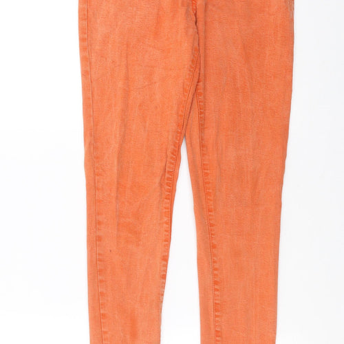 NEXT Womens Orange  Denim Skinny Jeans Size 12 L27 in