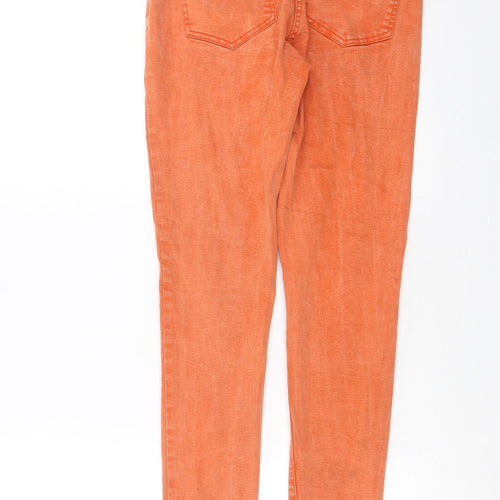 NEXT Womens Orange  Denim Skinny Jeans Size 12 L27 in