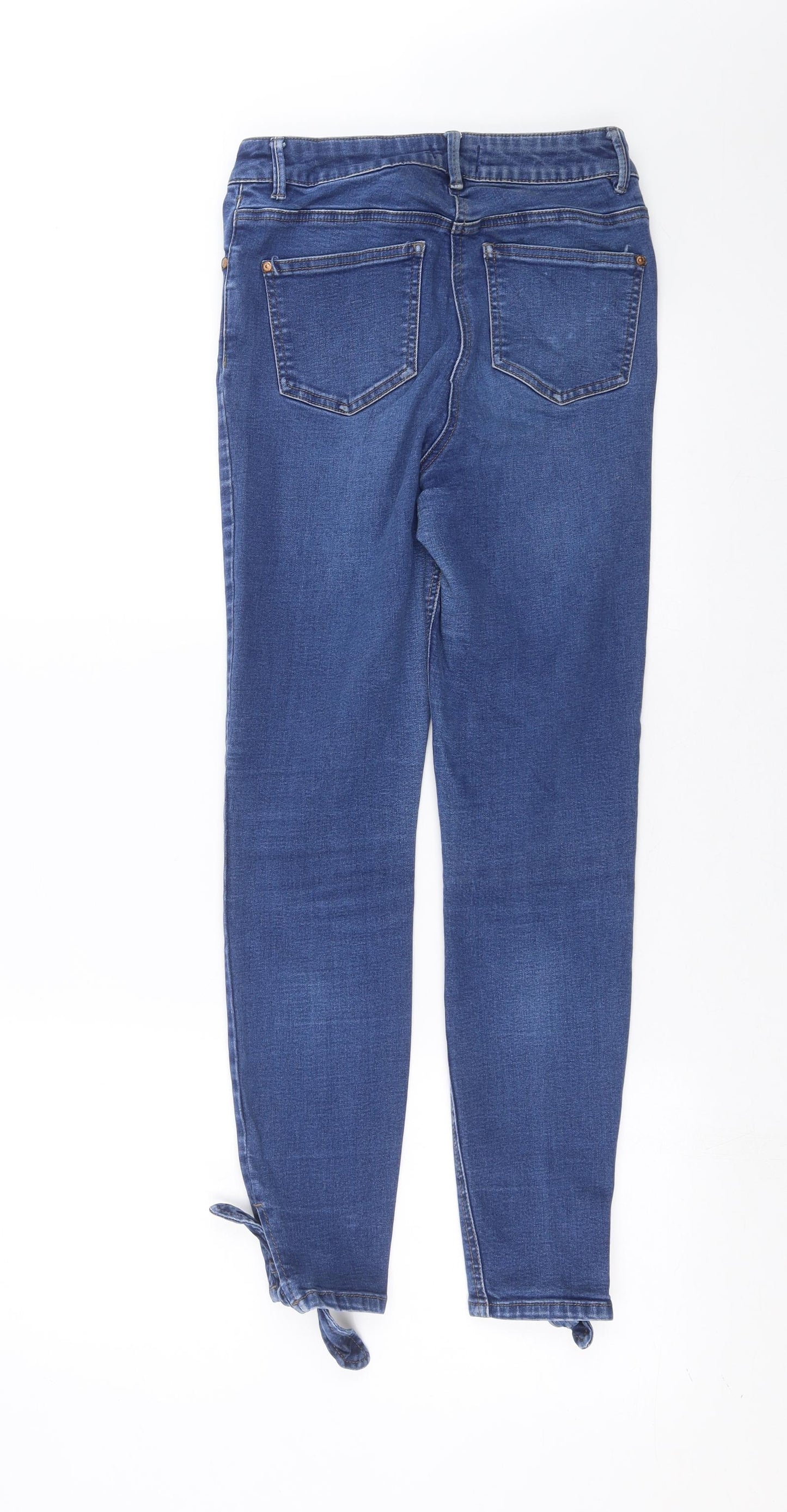Primark Womens Blue  Denim Skinny Jeans Size 10 L26 in