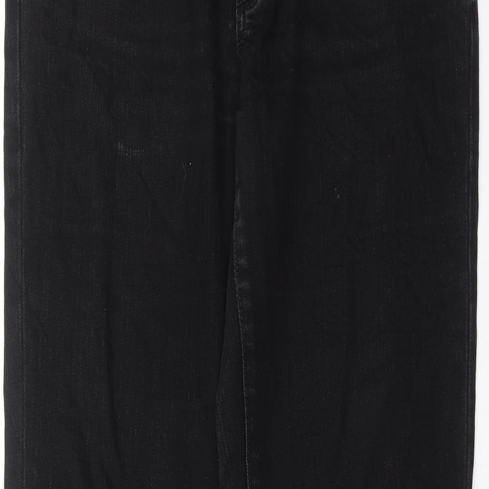BIG STAR Womens Black  Denim Straight Jeans Size 32 in L31 in