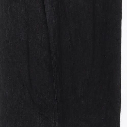BIG STAR Womens Black  Denim Straight Jeans Size 32 in L31 in