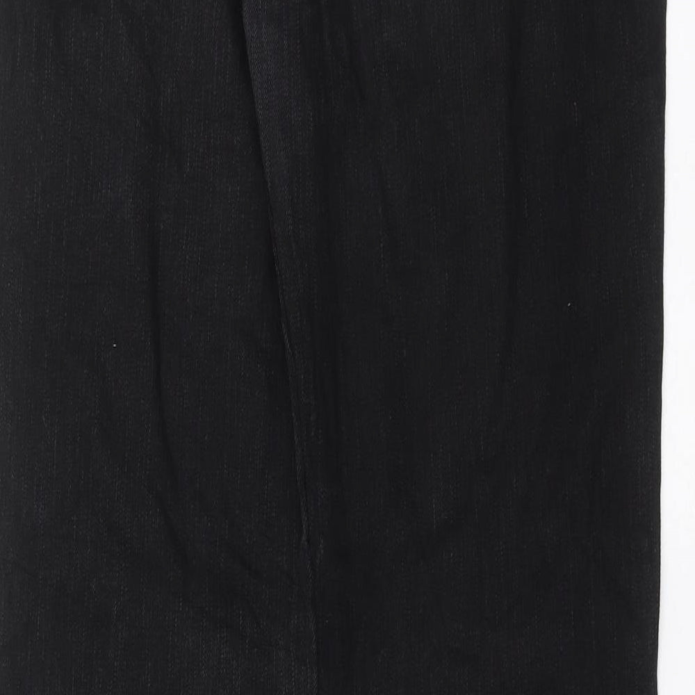 BIG STAR Womens Black  Denim Straight Jeans Size 32 in L31 in