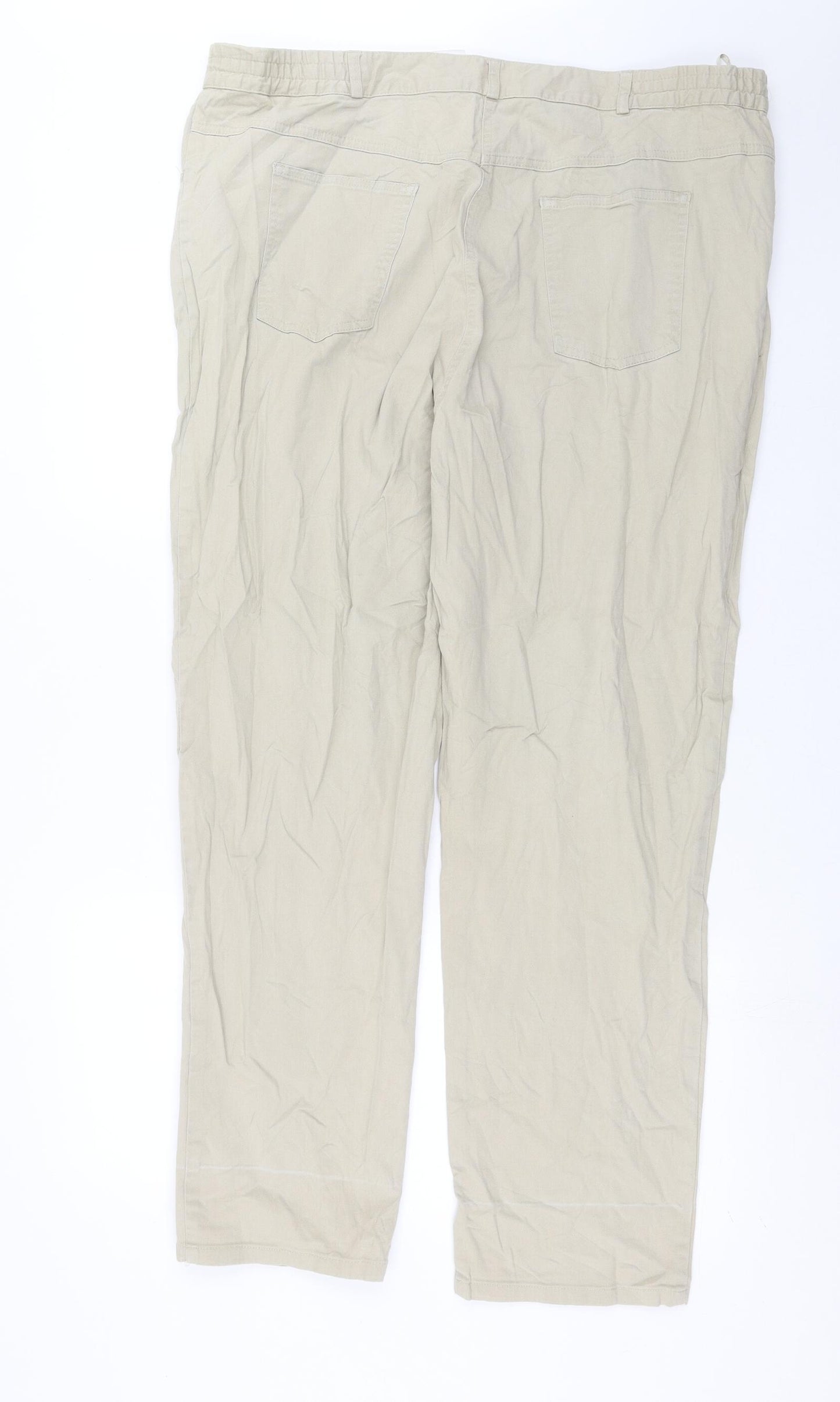 Bonmarché Womens Beige  Denim Straight Jeans Size 24 L29 in