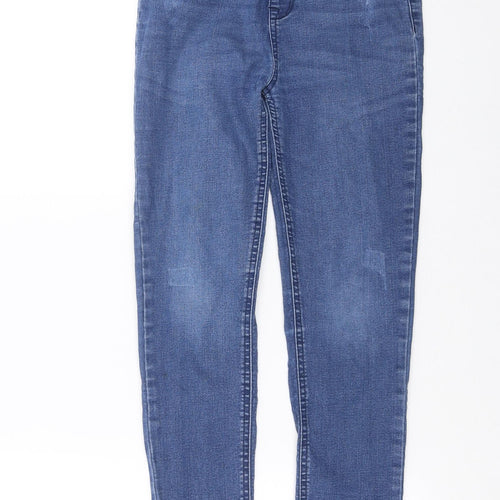 Primark Girls Blue  Denim Jegging Jeans Size 11-12 Years - Distressed hem