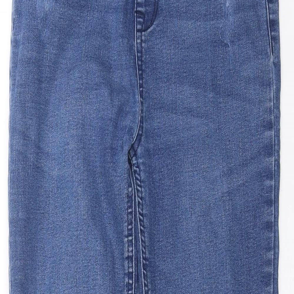 Primark Girls Blue  Denim Jegging Jeans Size 11-12 Years - Distressed hem