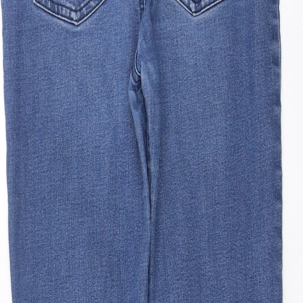 Primark Girls Blue  Denim Jegging Jeans Size 11-12 Years - Distressed hem